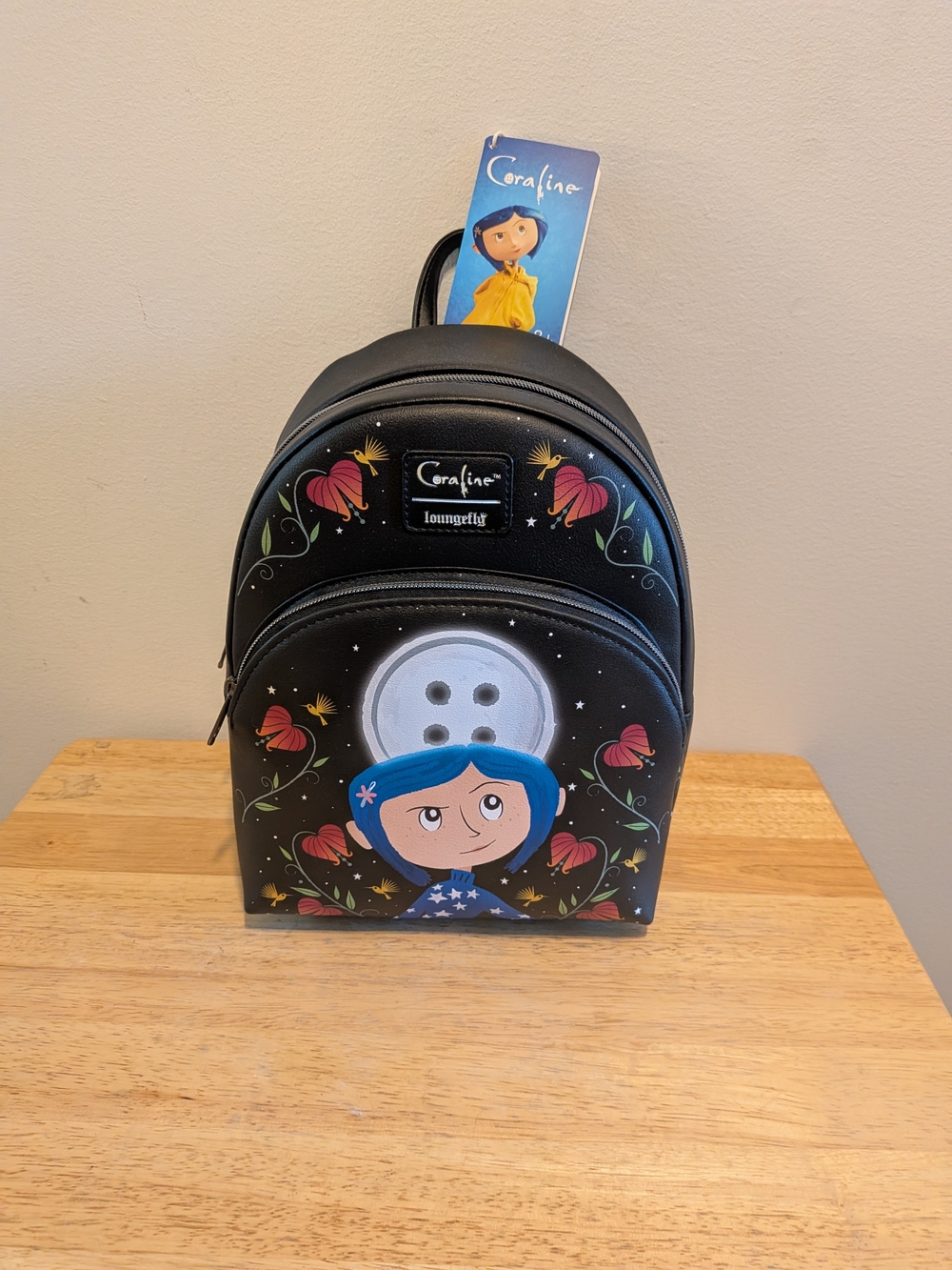 Coraline Loungefly Black Womens Backpack